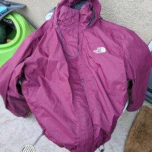 Northface rain coat